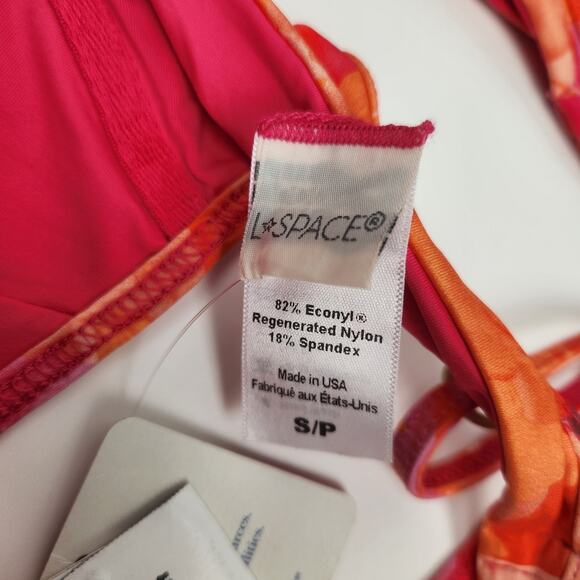 L*Space Rose Bikini Top in Pink Floral Size Small Underwire NWT - Picture 6 of 6